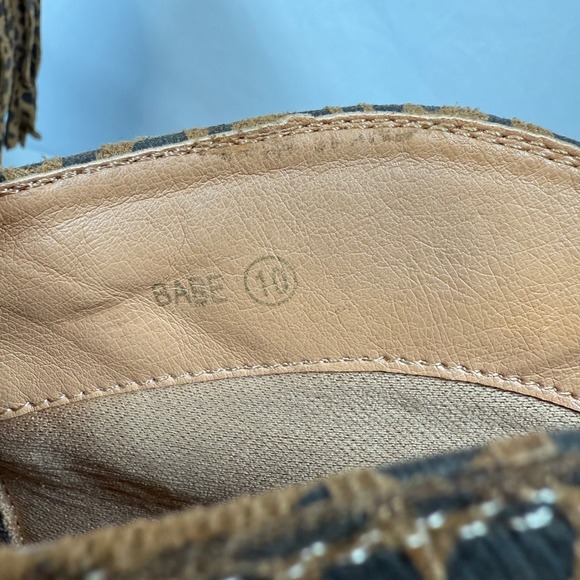 Maya Babe Fringe Ankle Boots Women's Cheetah Print Western Style Fun‎ Fashion 10 - Picture 11 of 15